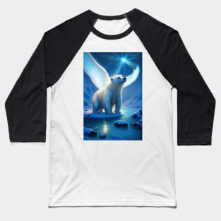 Magical Polar Bear Wishing Upon A Star Baseball T-Shirt